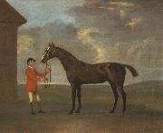 Francis Sartorius, The Racehorse 'Horizon' Held by a Groom by a Building